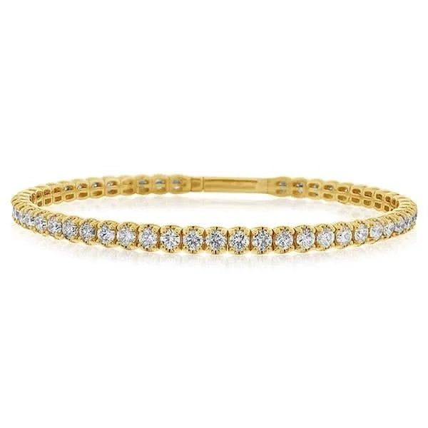 diamond tennis bracelets for women -5.10 Carat Diamond Flex Bangle Bracelet