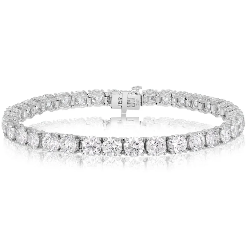 braided bracelets for women -15.12 Carat Tennis Bracelet