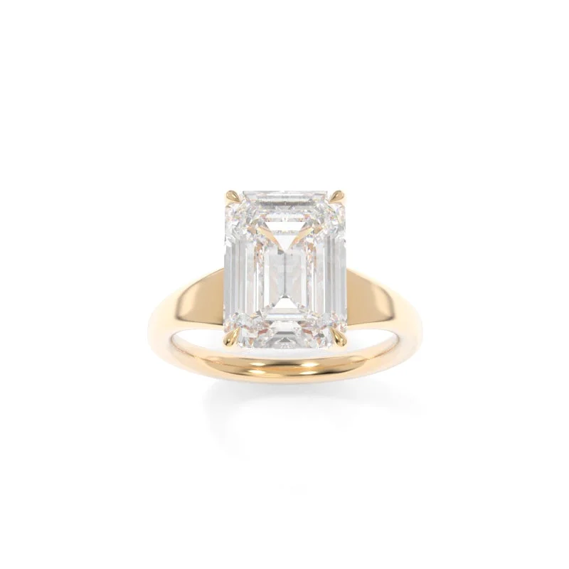 sustainable engagement rings for women -Collins Solitaire Emerald