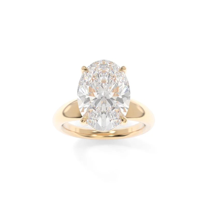 princess solitaire engagement rings for women -Arden Solitaire Oval