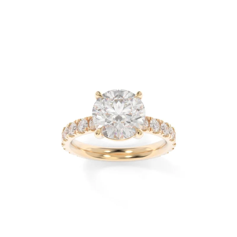 three-stone engagement rings for women -Sinclair Ring Round