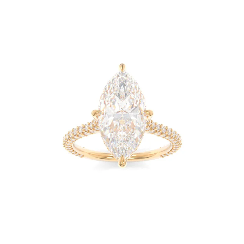 engagement rings with a thin band for women -Vanessa Ring Marquise