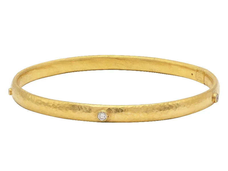 gold cuff bracelets for women -Gold Bangle Bracelet with Diamonds