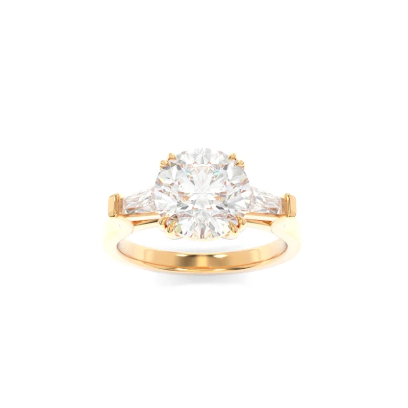 engagement rings with cushion-cut diamonds for women -Scarlett Ring Round