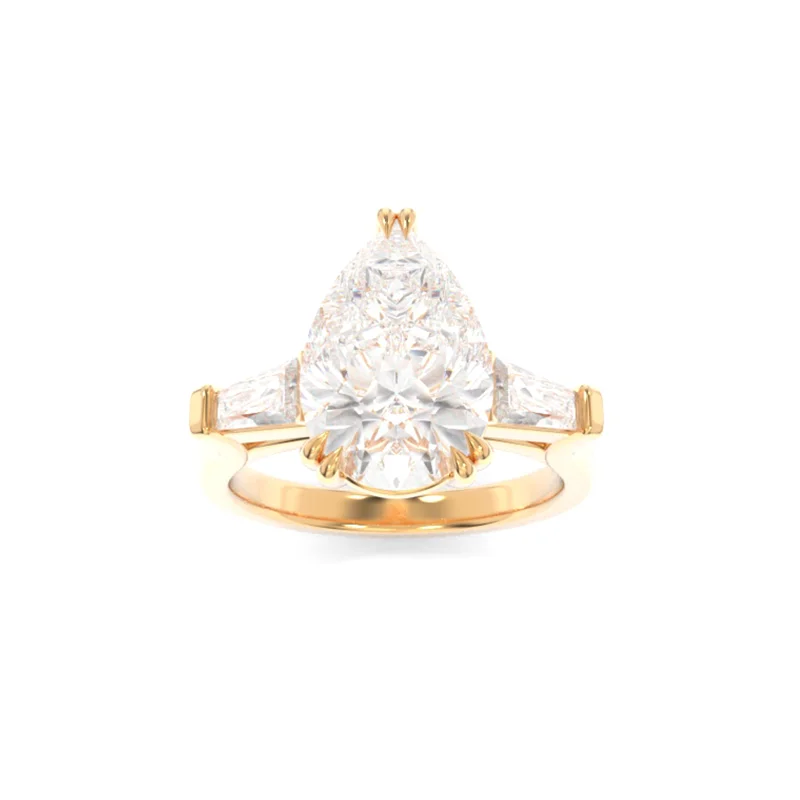 engagement rings with smaller diamonds for women -Scarlett Ring Pear