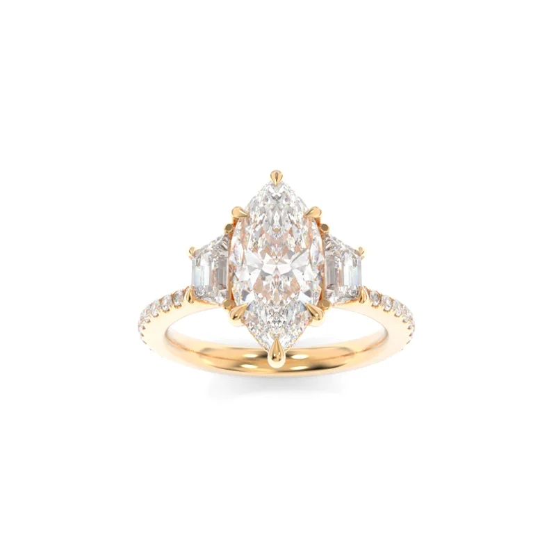 affordable engagement rings with diamonds for women -Blair Ring Marquise