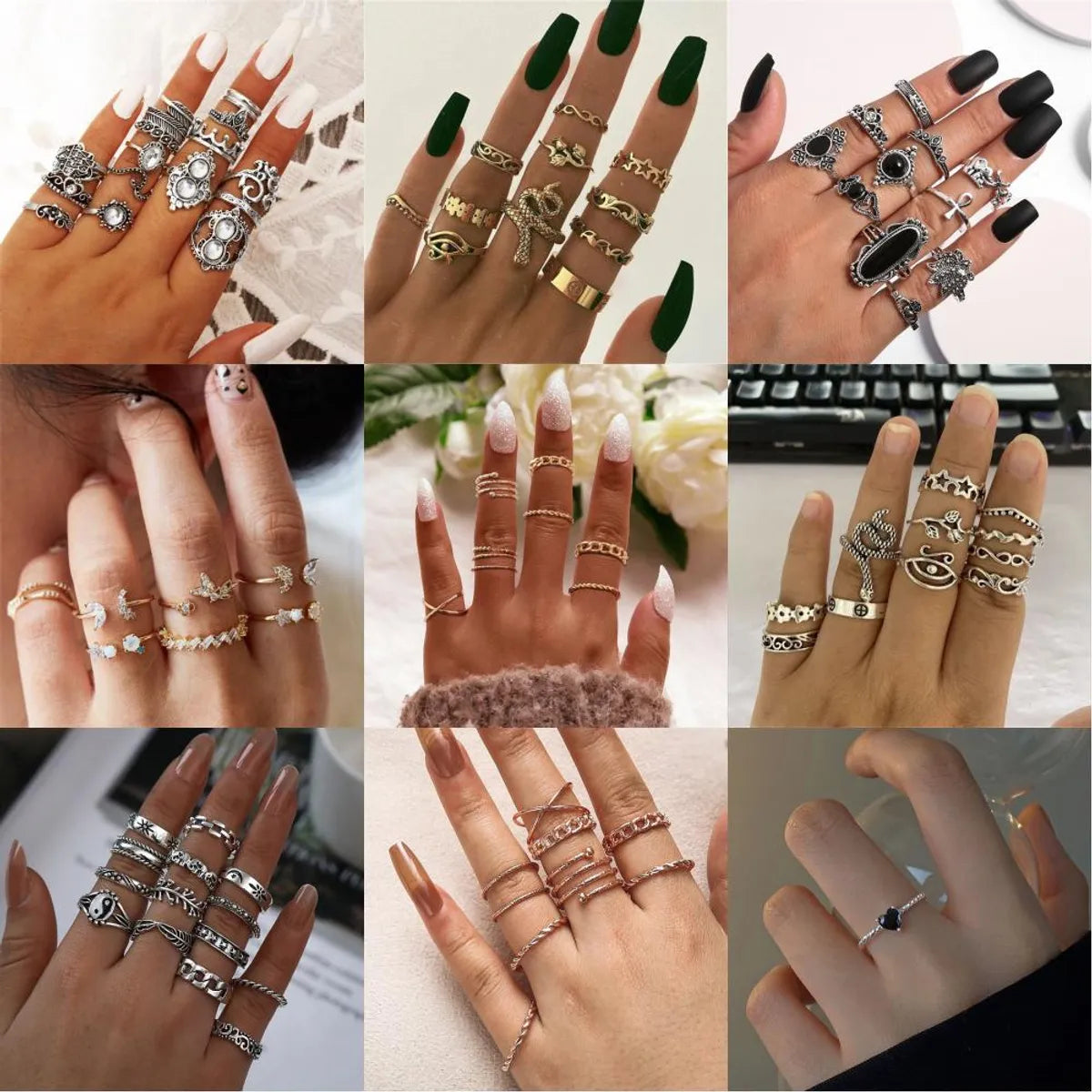 yellow gold engagement rings for women -Vintage Style Vacation Animal Cross Plant Alloy Criss Cross Plating Inlay Artificial Gemstones Artificial Diamond Rose Gold Plated Gold Plated Silver Plated Women's Open Ring Rings