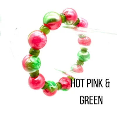 Hot Pink & Green