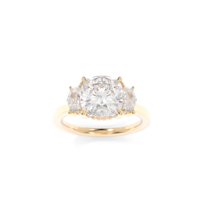 affordable engagement rings with diamonds for women -Michelle Solitaire (Cadillac Version) Cushion