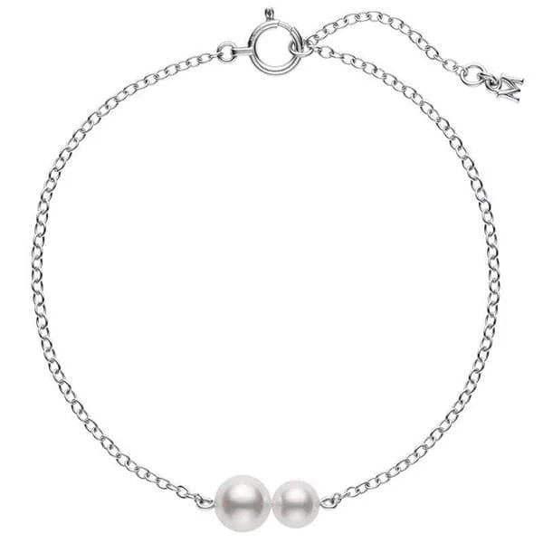 bangles for women -MIKIMOTO Akoya Pearl Station Bracelet