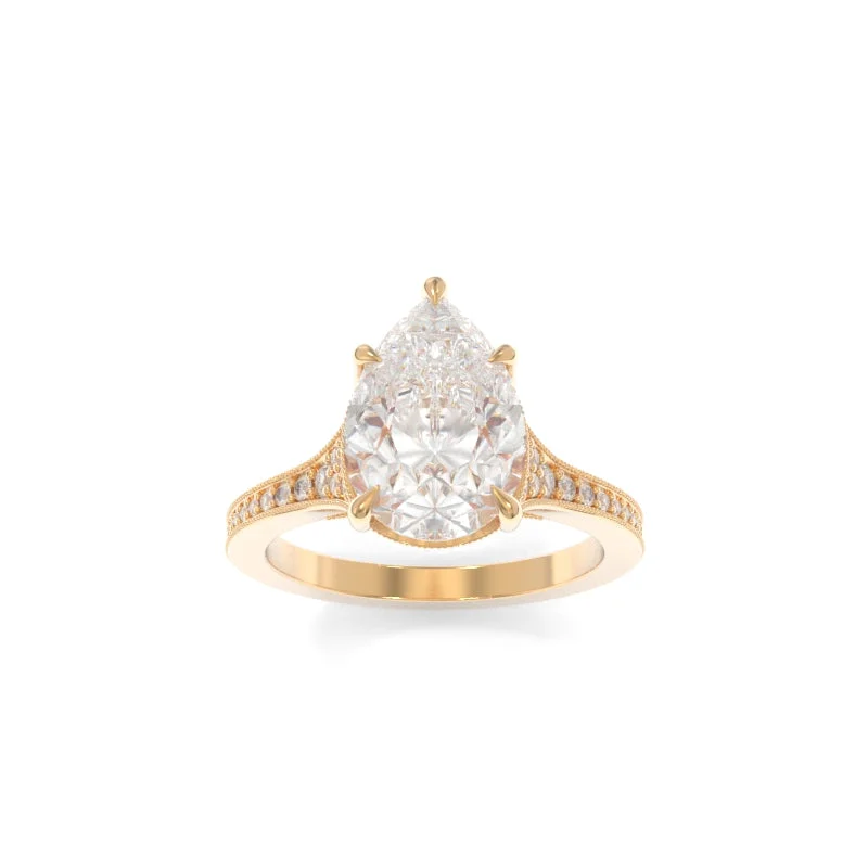 affordable engagement rings with diamonds for women -Viola Ring Pear