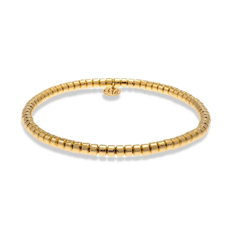 diamond bangles for women -Pink Gold Tresore Stretch Bracelet