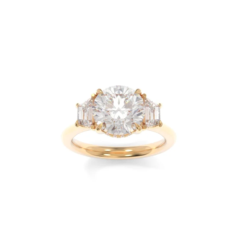 non-traditional engagement rings for women -Blair Solitaire Round