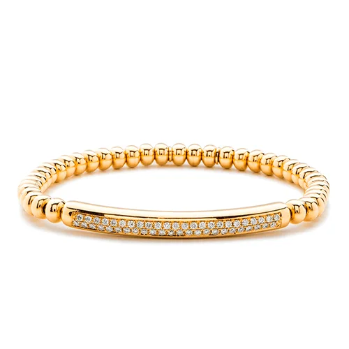 women’s statement bracelets -0.53ctw, 18K Yellow Gold Tresore Stretch Bracelet