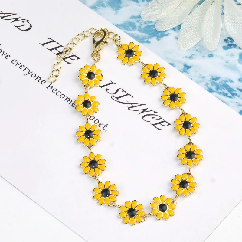 Yellow Daisy Bracelet