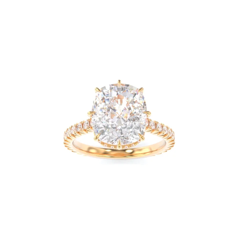 high-quality engagement rings for women -LynnieBeth Ring Elongated Cushion