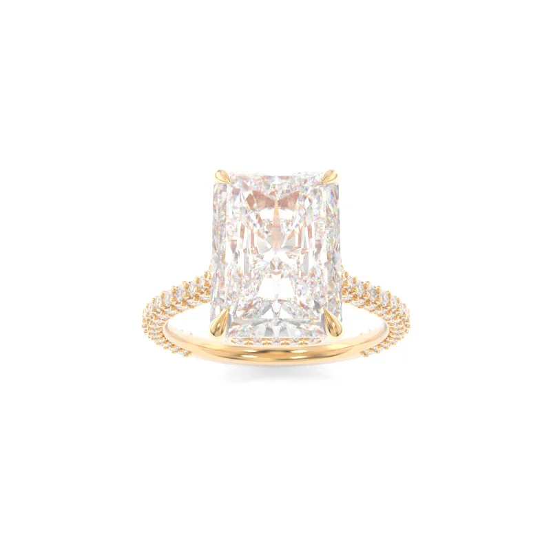 princess cut diamond engagement rings for women -Vanessa Ring Radiant