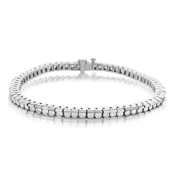 handmade bracelets for women -3 Carat Diamond Channel Set Bracelet