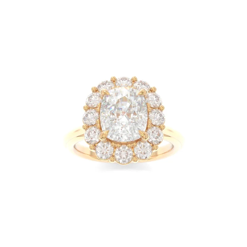 affordable engagement rings for women -Poppy Ring Elongated Cushion