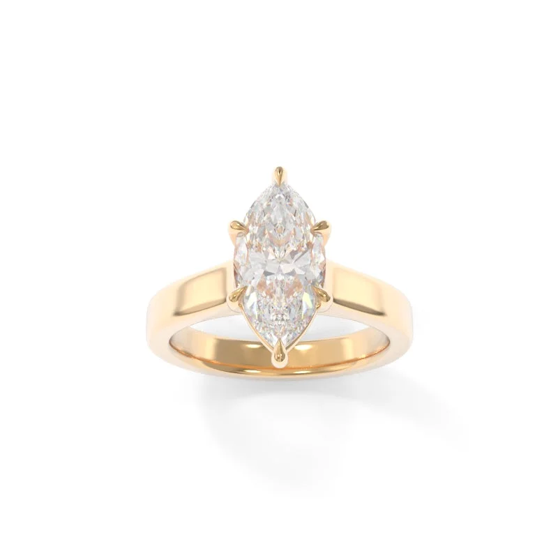 contemporary engagement rings for women -Sloan Solitaire Marquise