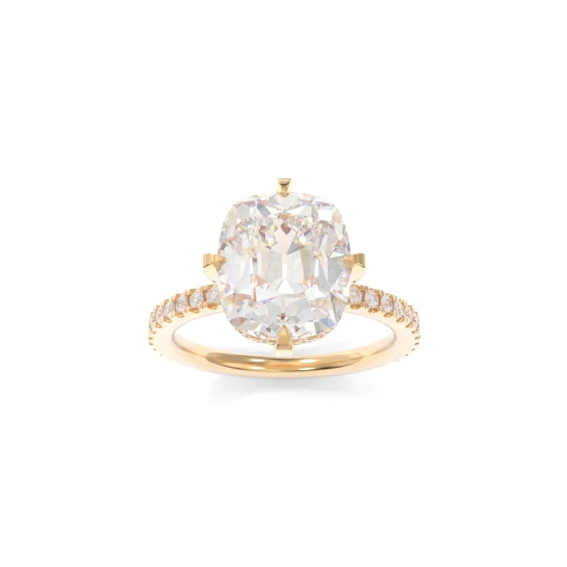 oval engagement rings for women -Natasha Ring Old Mine Cushion