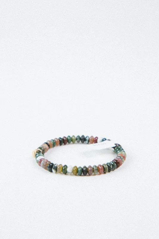 minimalistic bracelets for women -Elaine Beaded Stretch Bracelet, Jade Multi