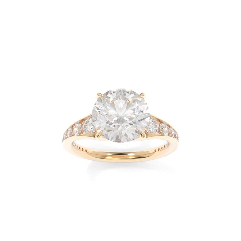 minimalist engagement rings for women -Collins Ring Round