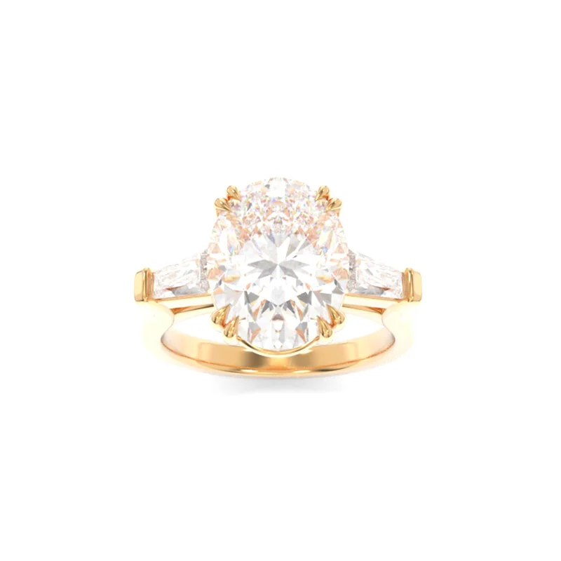 engagement rings with small diamonds for women -Scarlett Ring Oval