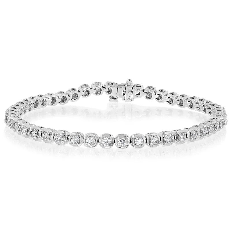 diamond tennis bracelets for women -1.97 Carat Diamond Tennis Bracelet