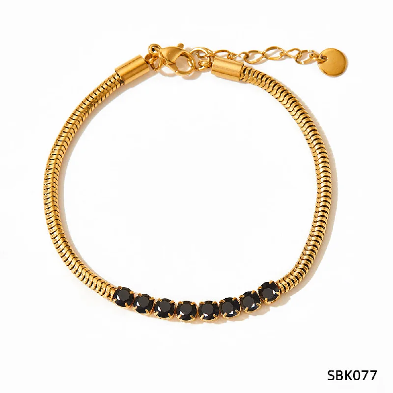 Sbk077 Bracelet Black