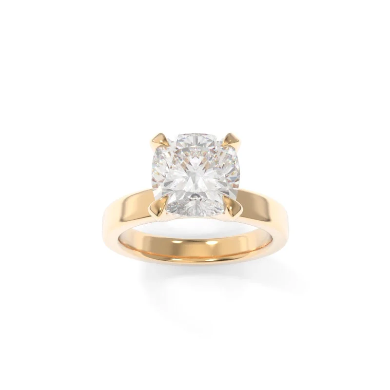 engagement rings with beautiful gemstones for women -Simone Solitaire Cushion