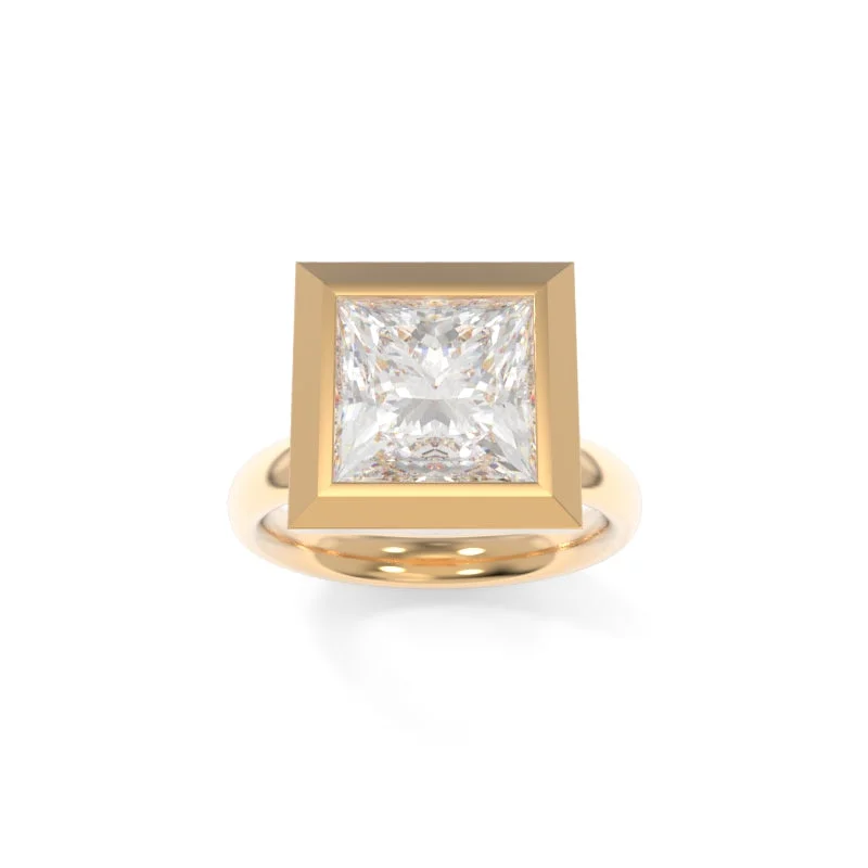 princess cut diamond engagement rings for women -Betty Solitaire Princess