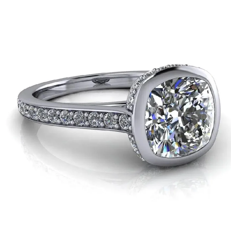 vintage inspired engagement rings for women -Lily-Mae No. 1 Moissanite Ring