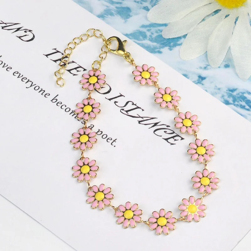 Light Pink Daisy Bracelet