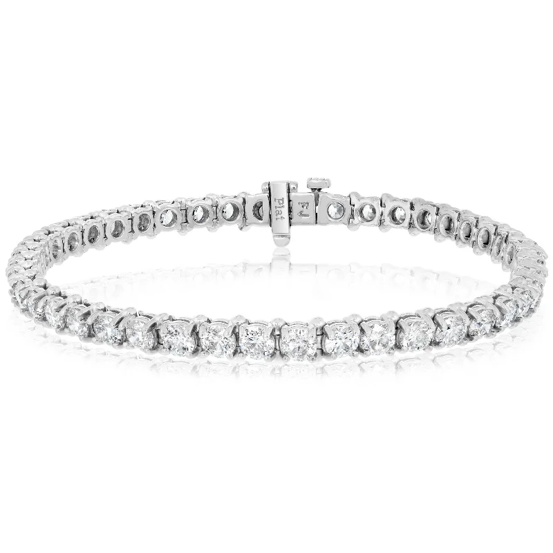 stacked gold bracelets for women -8 Carat Diamond Tennis Bracelet