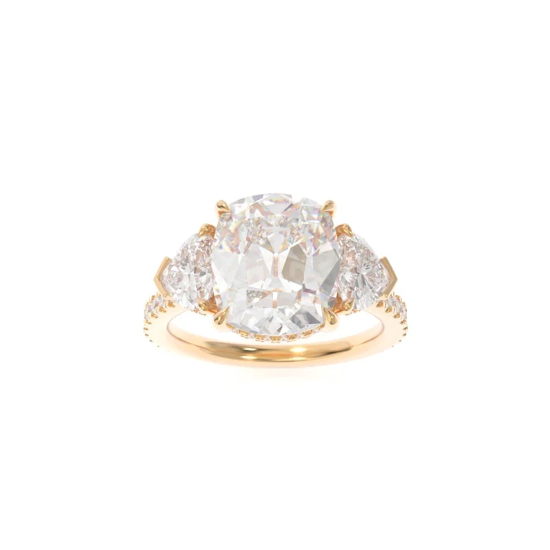 unique engagement rings for women -Michelle Ring (Heart Version) Old Mine Cushion