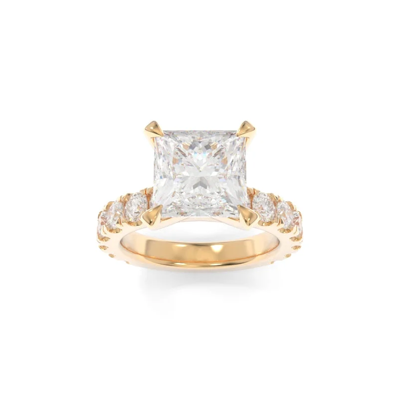 engagement rings with oval diamonds for women -Simone Ring Princess