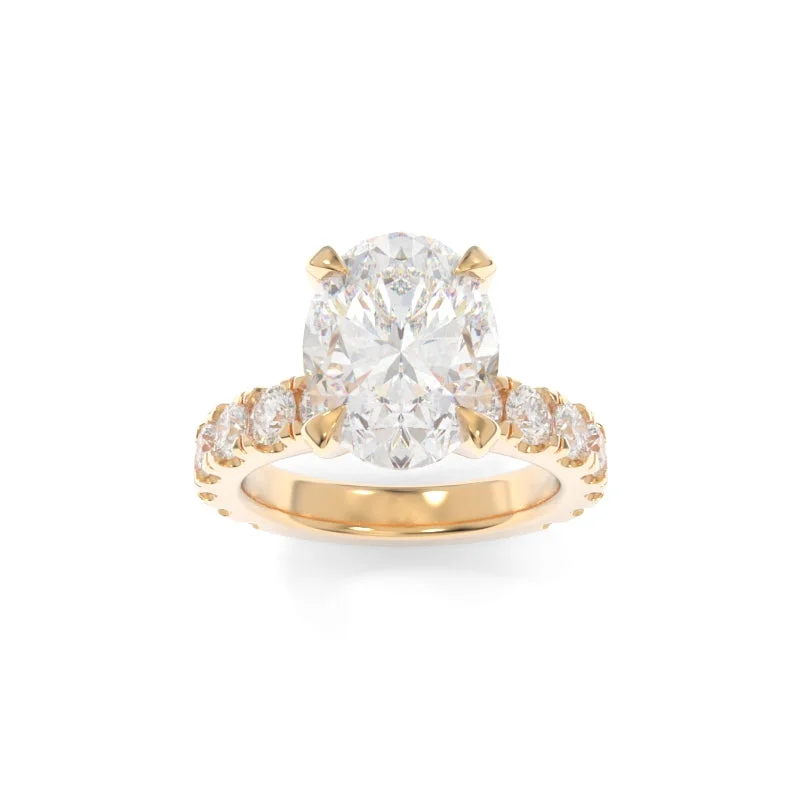 geometric engagement rings for women -Simone Ring Oval