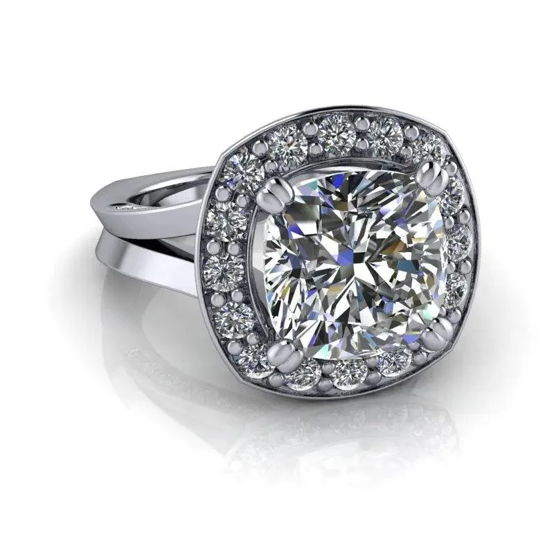 diamond solitaire engagement rings for women -Dior No. 1 Moissanite Ring