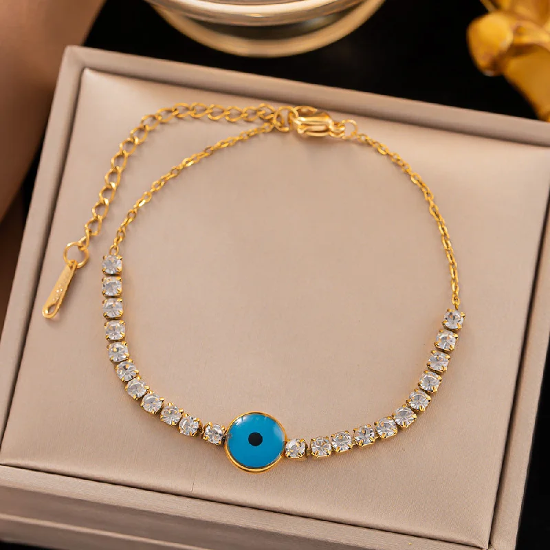 Jye2058 Bracelet Golden Blue Eyes Gang Drill