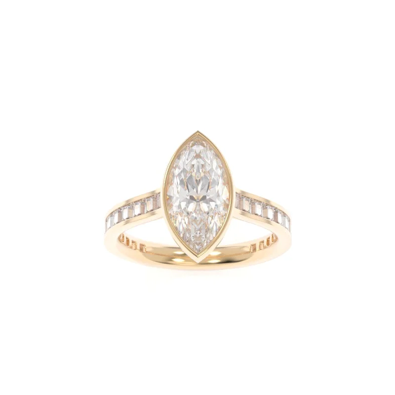 bridal engagement rings for women -Gwen Ring Marquise