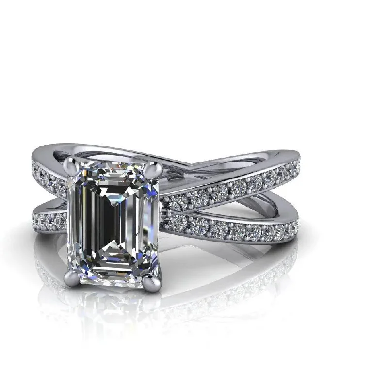 bridal engagement rings for women -Ada No. 1 Moissanite Ring