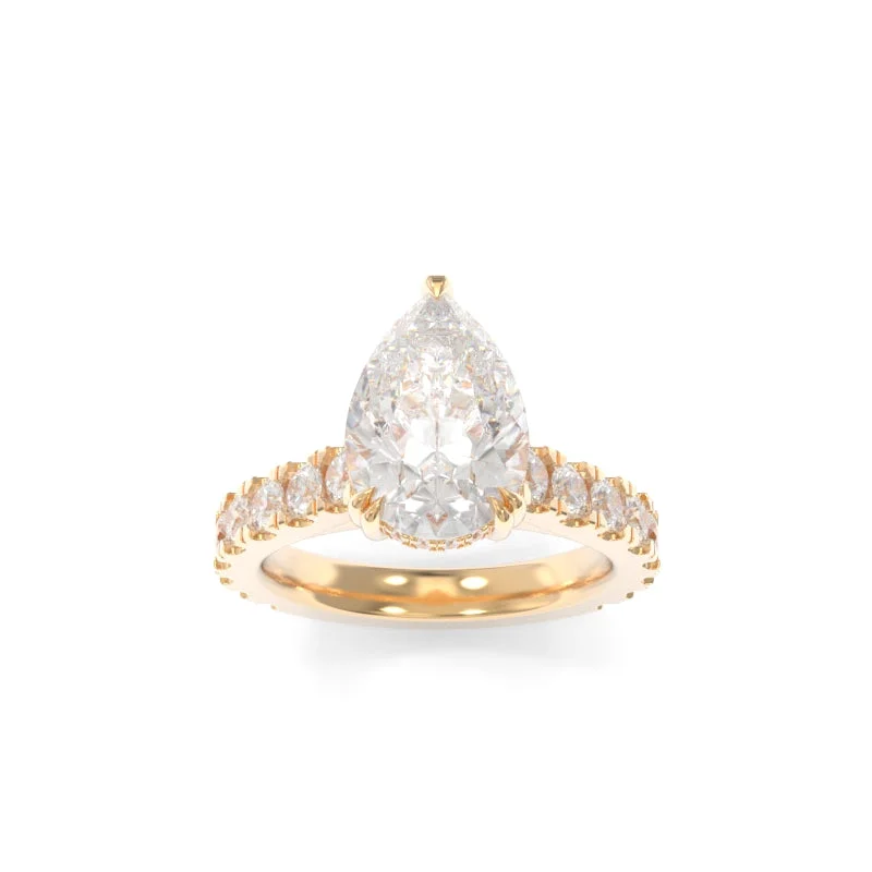 affordable diamond engagement rings for women -Sloan Ring Pear