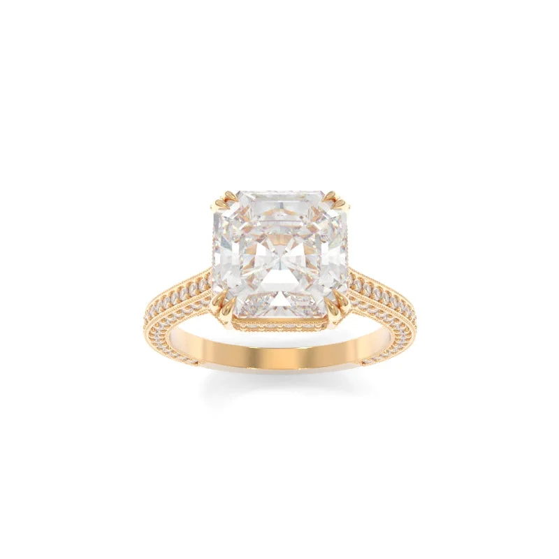 unique bridal engagement rings for women -Quinn Ring Asscher