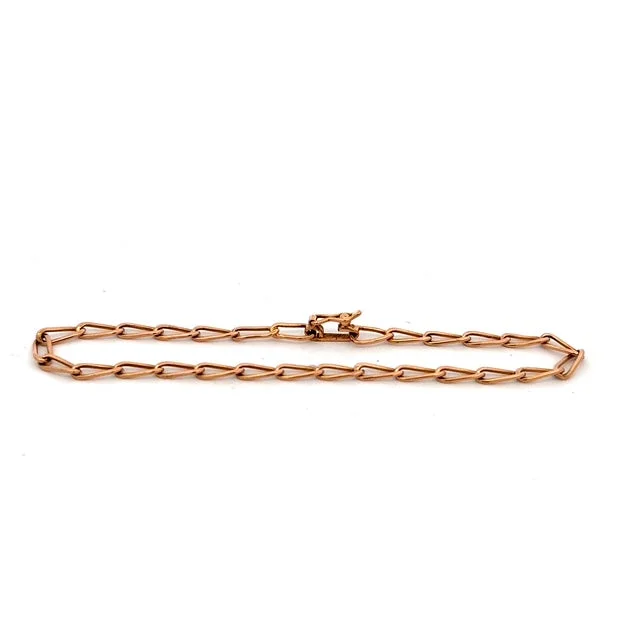 friendship bracelets for women -Estate Curb Link Bracelet