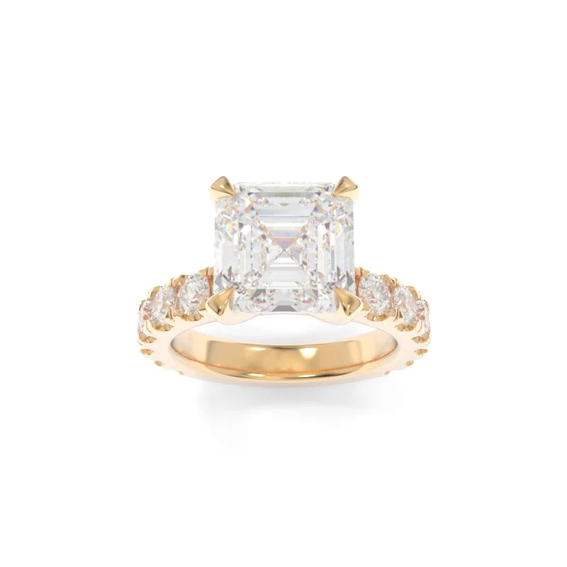 trendy engagement rings for women -Simone Ring Asscher