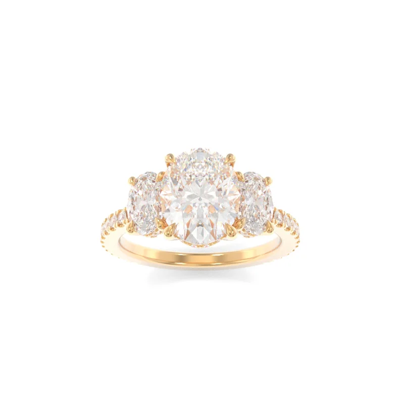 custom engagement rings for women -Samantha Ring Oval