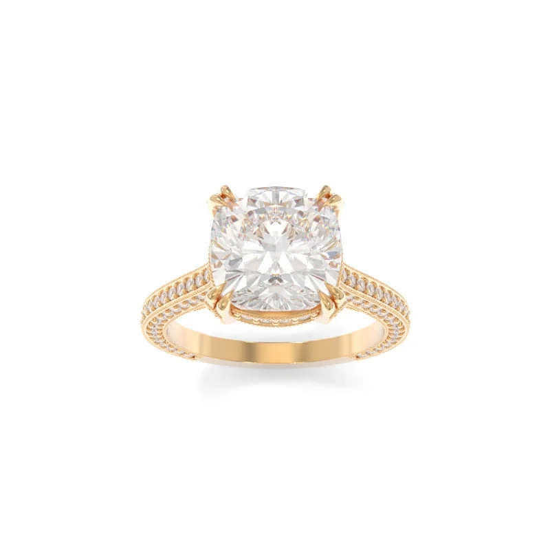 engagement rings with cushion-cut diamonds for women -Quinn Ring Cushion