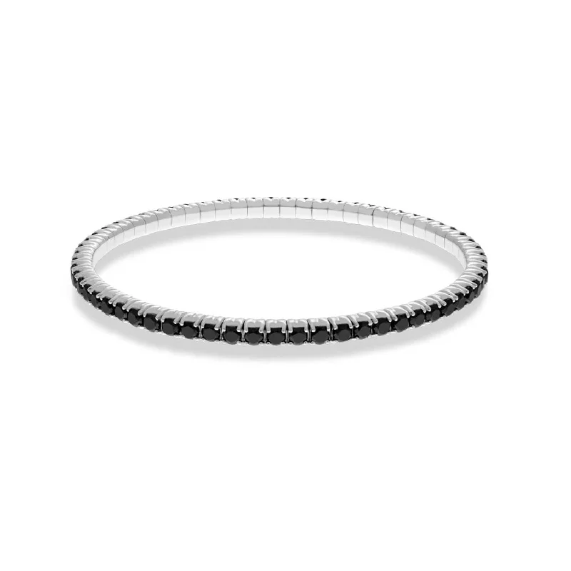 women’s tennis bangles -7.50ctw, 18K White Gold Tresore Stretch Bracelet